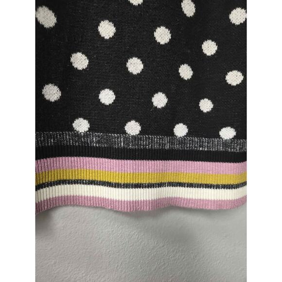 Moth (Anthropologie Brand) Polka Dot Short Sleeve Sweater Top xs - Picture 2 of 6